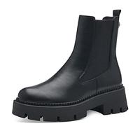 Tamaris Botines Chelsea Veganos para Mujer, Negro Liso, 40 EU