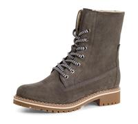Tamaris Botines con cordones para mujer, forro cálido, color gris, talla 38