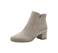 Tamaris Botines Con Tacón Cuadrado para Mujer, Textiles, Gris Topo, Veganos, 41 EU