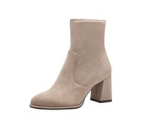 Tamaris Botines Con Tacón Cuadrado para Mujer, Textiles, Gris Topo, Veganos, Ante, 42 EU