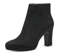 Tamaris Botines Con Tacón Cuadrado para Mujer, Textiles, Negros, Veganos, 37 EU