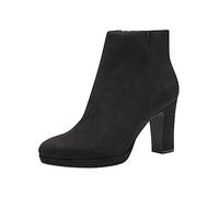 Tamaris Botines Con Tacón Cuadrado para Mujer, Textiles, Negros, Veganos, 40 EU