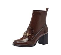 Tamaris Botines Con Tacón Cuadrado para Mujer, Veganos, Coñac, 41 EU