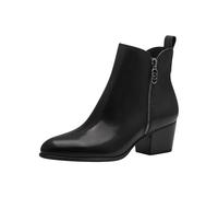 Tamaris Botines de Tacón para Mujer, Cómodos, Negro Liso, 36 EU