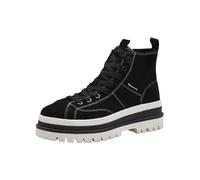 Tamaris Botines de Tacón para Mujer, Cómodos, Negro, Piel, 38 EU