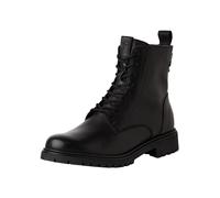 Tamaris Botines de Tacón para Mujer de Piel, Tacón Cuadrado, Cómodos, Negro, 39 EU