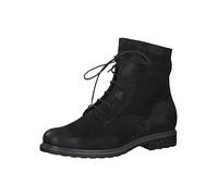 Tamaris Botines de Tacón para Mujer de Piel, Tacón Cuadrado, Cómodos, Negro, 39 EU