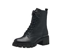 Tamaris Botines de Tacón para Mujer, Piel, Cómodos, Negro, 40 EU