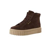 Tamaris Botines de Tacón para Mujer, Plantilla Extraíble, Marrón Oscuro, Piel, 40 EU