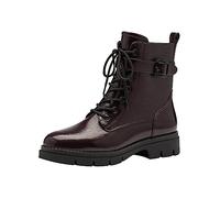 Tamaris Botines de Tacón para Mujer Veganos, Borgoña Charol, 40 EU