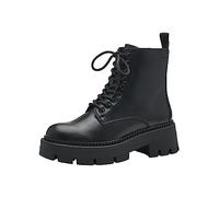 Tamaris Botines de Tacón para Mujer Veganos, Negro Liso, 37 EU