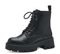 Tamaris Botines de Tacón para Mujer Veganos, Negro Liso, 42 EU