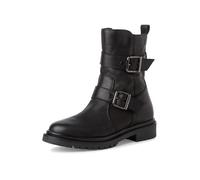 Tamaris Botines de Tacón para Mujer, Cómodos, Negro, Piel, 36 EU