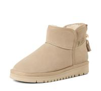 Tamaris Botines para mujer con forro cálido, planos, color marrón (ANTELOPE), 37