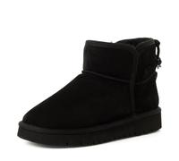 Tamaris Botines para mujer con forro caliente, planos, color negro, 39