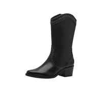 Tamaris Botines para Mujer, Forro Cálido, Duo-Tex, Negro, 37 EU