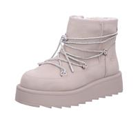 Tamaris Botines para Mujer, Forro Cálido, Plantilla Extraíble, Blanco Roto, 38 EU