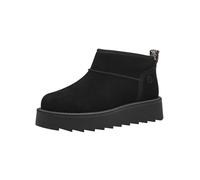 Tamaris Botines para Mujer, Forro Cálido, Plantilla Extraíble, Negro, Piel, 37 EU