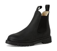 Tamaris Botines para Mujer, Forro Cálido, Tacón Cuadrado, Plantilla Extraíble, Negro, Piel, 36 EU