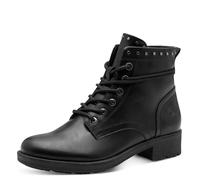 Tamaris Botines planos de encaje para mujer 1-25133-45, negro, talla 37 EU, Negro, 37 EU