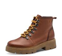 Tamaris Botines planos de encaje para mujer 1-25212-45, color coñac, talla 40 EU, coñac, 40 EU