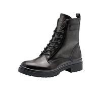 Tamaris Damen Lace Boot Flat 1-25236-43, Botas Cortas al Tobillo Mujer, Anthracite Pat, 40 EU