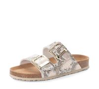 Tamaris Chanclas para mujer 1-27523-46, color beige/serpiente, talla 40 EU