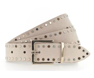 Tamaris cinturón Leather Belt W115 Dark Vanilla beige