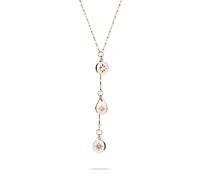 Tamaris Collar TJ-0478-N-45 IP oro rosa, 45 cm, Acero inoxidable, Glass