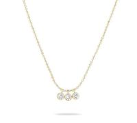 Tamaris Collar TJ-0604-N-45 plata 925 IP oro, 45 cm, Acero inoxidable, Circonia cúbica