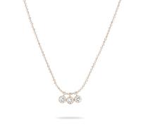 Tamaris Collar TJ-0605-N-45 Plata 925 IP Oro Rosa, 45 cm, Acero inoxidable, Circonia cúbica