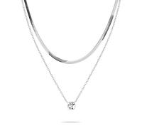 Tamaris Collares Layering Set Para Mujeres, Joyería De Cuello Einzeln Tragbar Y Ajustable, Resistente Al Agua De Acero Inoxidable