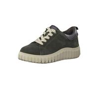 Tamaris Comfort 8-83721-41 - Tenis Anchos y cómodos con Cordones para Mujer, Suela Flexible y Deportiva, Gamuza Caqui, 42 EU