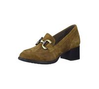 Tamaris Comfort 8-84309-41 Komfortable Mehrweite Bequemschuh Damenschuh mit Kette Alltagsschuhe Business, Zapatos de Tacón Mujer, Camel Suede, 41 EU Ancho