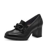 Tamaris Comfort 8-84403-41 Komfortable Mehrweite Bequemschuh Damenschuh mit Kette Alltagsschuhe Business, Zapatos de Tacón Mujer, Black Nappa, 42 EU Ancho