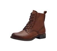 Tamaris Comfort 8-85100-43-Botas Planas de Encaje, Botas de Moda Mujer, coñac, 44 EU Ancho