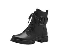 Tamaris Comfort 8-85106-43-Botas Planas de Encaje, Botas de Moda Mujer, Color Negro, 37 EU Ancho