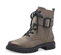 Tamaris Comfort 8-85106-43-Botas Planas de Encaje, Botas de Moda Mujer, Nubuck de Piedra, 38 EU Ancho