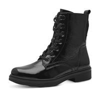 Tamaris Comfort 8-85107-43-Botas Planas de Encaje, Botas de Moda Mujer, Black Black Varnish, 42 EU