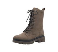 Tamaris Comfort 8-85215-43-Botas Planas de Encaje, Botas de Moda Mujer, Pimienta, 44 EU Ancho