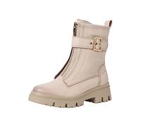 Tamaris COMFORT 8-85416-41 Leder Comfort Fit Wechselfußbett Frontzip Stiefelette mit Dekoration Alltagsschuhe, Botas cortas al tobillo,