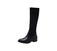 Tamaris Comfort 8-85502-43-Botas largas Planas, Botas de Moda Mujer, Negro, 43 EU Ancho