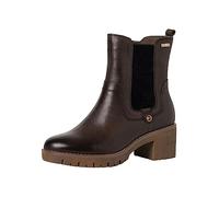 Tamaris Comfort 8-86410-41 Leder Comfort Fit Wechselfußbett DUOtex Niedriger Absatz, Botas Cortas al Tobillo Mujer, Khaki, 39 EU Ancho