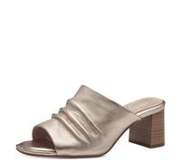 Tamaris Comfort 8-87200-42 909 LT Gold Absatzslipper Komfortable Mehrweite Alltagsschuh Festlich Elegant, Sandalia con talón Mujer, Dorado, 37 EU Ancho
