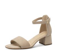 Tamaris Comfort 8-88304-42 402 Beige Suede Absatzsandale Komfortable Mehrweite Alltagsschuh Festlich Elegant, Sandalia con talón Mujer, 41 EU Ancho