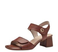 Tamaris Comfort 8-88313-42 327 Cognac Nappa Absatzsandale Komfortable Mehrweite Alltagsschuh Festlich Elegant, Sandalia con talón Mujer, 39 EU Ancho