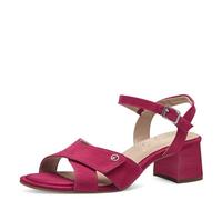 Tamaris Comfort 8-88316-42 562 Fuxia Absatzsandale Komfortable Mehrweite Alltagsschuh Festlich Elegant, Sandalia con talón Mujer, Suede Fucsia, 38 EU Ancho