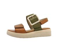 Tamaris Comfort 8-88706-42 723 Wedge Plateau Sandale Komfortable Mehrweite Alltagsschuh Festlich Elegant, Sandalias Planas Mujer, Comb de Oliva, 40 EU Ancho