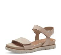Tamaris Comfort 8-88710-42 403 Nubuk Wedge Plateau Sandale Komfortable Mehrweite Alltagsschuh Festlich Elegant, Sandalias Planas Mujer, Beige Nubuck, 38 EU Ancho