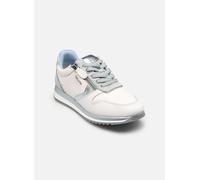 Tamaris Comfort Damen Sneaker Low 8-83734-46, Zapatillas Mujer, Blanco y Azul, 38 EU